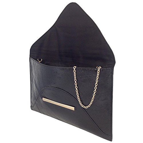 Crushed Metallic Envelope Clutch - Image 7