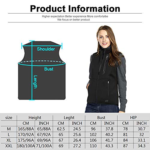 DEKINMAX Men/Women's Heated Vest Lightweight Slim Fit Insulated USB Electric Heating Winter Vest (Power Bank not… - Image 7