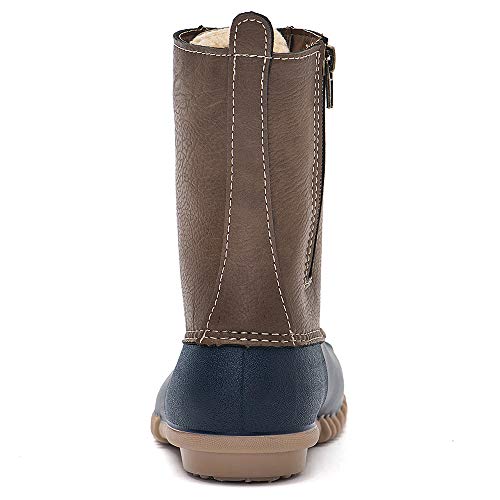 DKSUKO Women's Winter Duck Boots with Waterproof Zipper Rain Boots for Women - Image 3