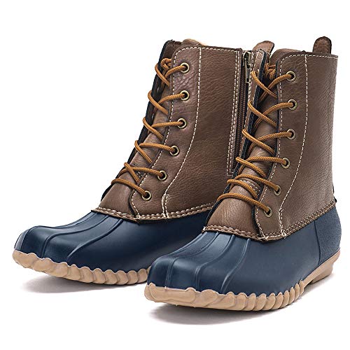 DKSUKO Women's Winter Duck Boots with Waterproof Zipper Rain Boots for Women - Image 4