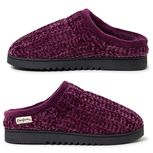 Dearfoams Women's Chenille High Vamp Clog Slipper - Image 7