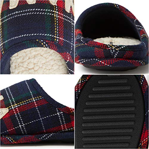 Dearfoams Women's Family Collection Mama Bear Plaid Clog Slipper - Image 5