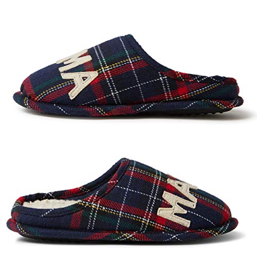 Dearfoams Women's Family Collection Mama Bear Plaid Clog Slipper - Image 7