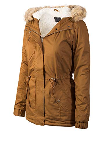 Design by Olivia Women's Junior Fit Casual Military Anorak Safari Hoodie Jacket - Image 4