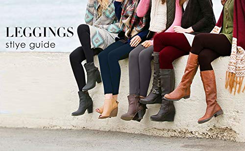 Diravo Fleece Lined Leggings Womens Fashion High Waist Tummy Control Leggings for Women Winter Warm - Image 8