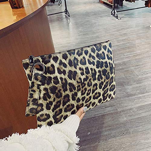 Dolce Na Womens Oversized Clutch Bag Purse Pu Leather Evening Wristlet Handbag - Image 5