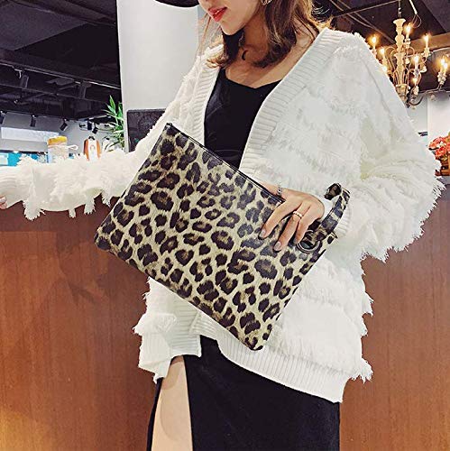 Dolce Na Womens Oversized Clutch Bag Purse Pu Leather Evening Wristlet Handbag - Image 6