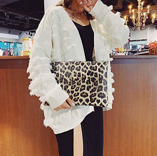 Dolce Na Womens Oversized Clutch Bag Purse Pu Leather Evening Wristlet Handbag - Image 7