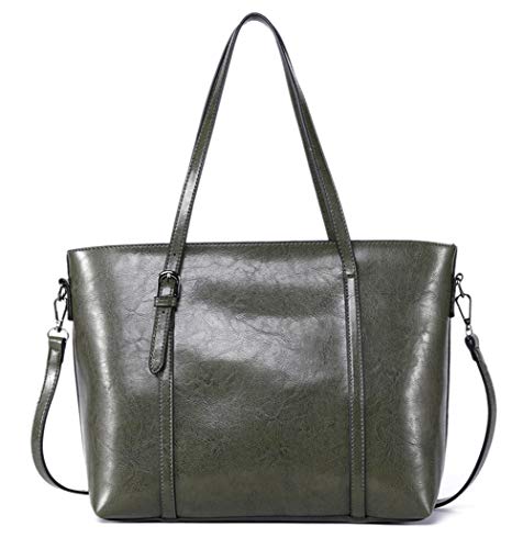 Dreubea Women’s Soft Leather Handbag Big Capacity Tote Shoulder Crossbody Bag Upgraded - Image 4