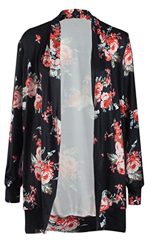 ECOWISH Womens Boho Irregular Long Sleeve Wrap Kimono Cardigans Casual Coverup Coat Tops Outwear S-3XL - Image 5