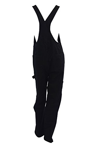 Eagle Blue Jeans Women's Black denim bib overalls Size X-Small - Image 3