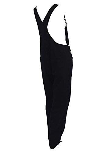 Eagle Blue Jeans Women's Black denim bib overalls Size X-Small - Image 4