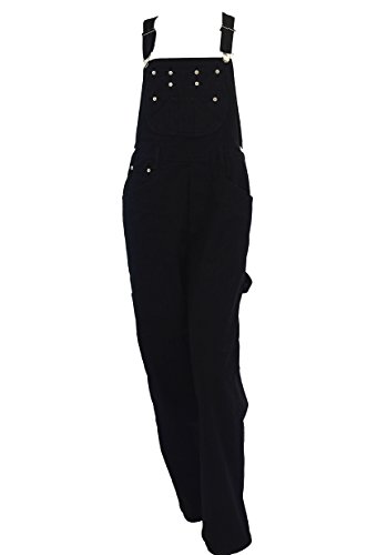 Eagle Blue Jeans Women's Black denim bib overalls Size X-Small