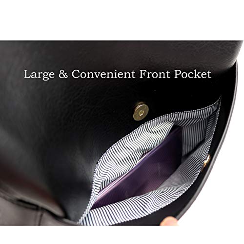 Extra Whipstitched Braid Strap 2 Way Multi Pocket Compartment Vegan Leather Boho Hobo Bag X-LARGE - Image 6