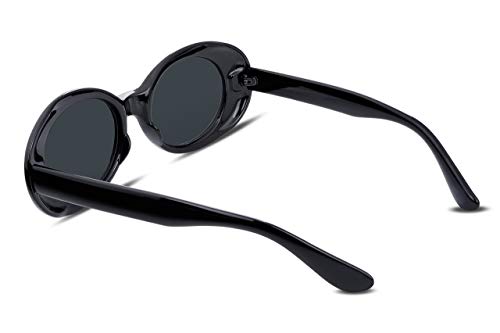 FEISEDY White Clout Goggles Sunglasses Women Men Retro Oval Sunglasses Girls Boys Sunglasses B2253 - Image 3