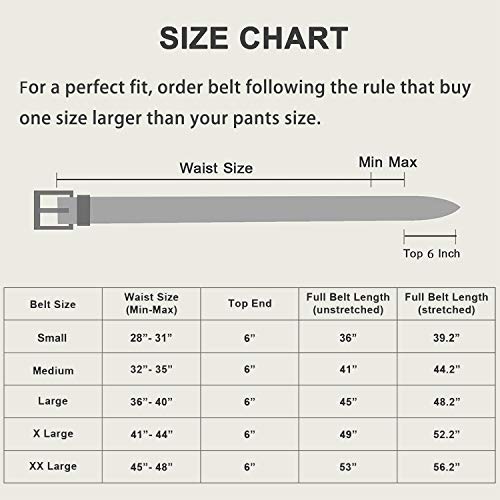 FAIRWIN Elastic Mens Belt 1 3/8" Width, Casual Stretch Woven Golf Belt for Men Jeans Shorts Pants Elastic Belts - Image 8