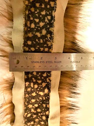 Faux Fur Trim Brown Fur Trim, Soft Fur, Fur Stripe, Furry Stripe, Fur Long Trim - Image 3
