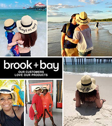 Floppy Beach Sun Hat for Women - Vacation, Honeymoon Embroidered Straw Hat - Big, Foldable, Large Brim - Image 7