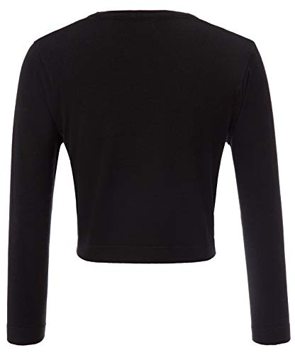 GRACE KARIN Women's 3/4 Sleeve Open Front Knit Cropped Bolero Shrug Cardigan Sweater - Image 4