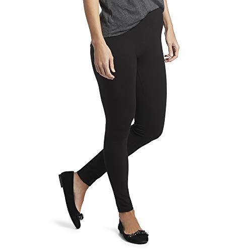 HUE Women's Cotton Ultra Legging with Wide Waistband, Assorted
