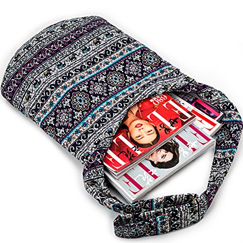 Hippie Crossbody Bag Thai Top Zip Hobo Sling Bag Handmade Hipster Messenger Bag - Image 8