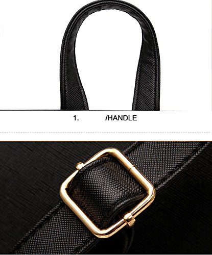 Huabor Women Fashion Backpack purse Ladies Shouder Bag Cute Girls Teen PU Leather Trave Bag (Beige) - Image 4