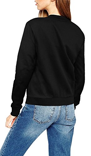 HYBRID Women's Fashion Color Casual Office Comfy Zip Up Bomber Jacket Made in USA - Image 4