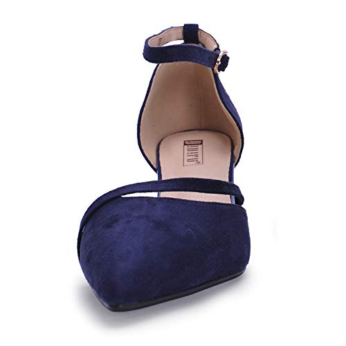 IDIFU Women IN2 Maxine Low Kitten Heels Dress Pumps Wedding Evening Formal Elegant Closed Toe Shoes for Women Bride - Image 4