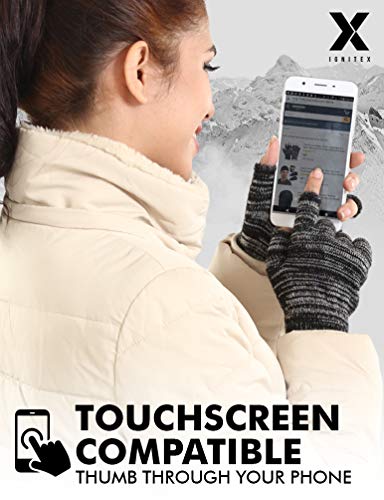 Touch Screen Winter Knit Gloves - Lightweight & Warm Thermal Magic Tech Gloves for Texting, Running, Driving, Cycling - Image 4