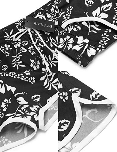 IN'VOLAND Women's Plus Size Floral Print Beach Shorts with Pockets-Quick Dry Summer Swimmwear Shorts - Image 6