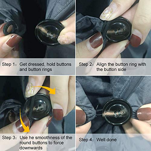 Infron IN FRONT Women Plus Size Elegant Hooded Single-Breasted Anorak Coat - Image 7