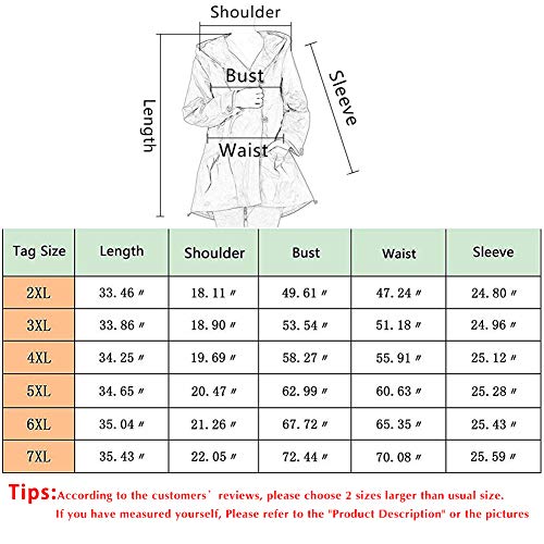 Infron IN FRONT Women Plus Size Elegant Hooded Single-Breasted Anorak Coat - Image 8