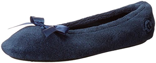 isotoner women's terry ballerina