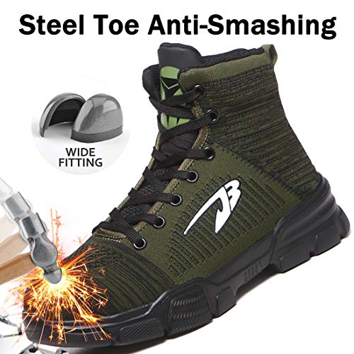 JACKSHIBO Men Women Steel Toe Work Shoes Indestructible Safety Shoes Winter Industrial Construction Slip Resistant Shoe - Image 3