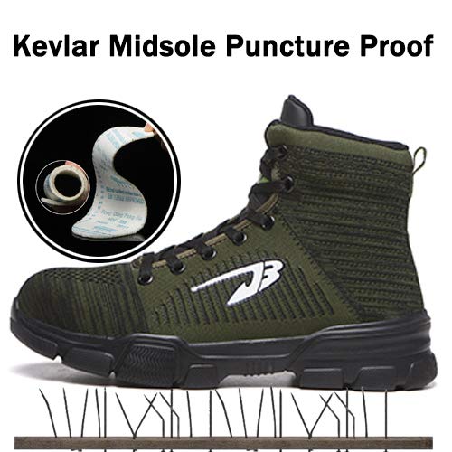 JACKSHIBO Men Women Steel Toe Work Shoes Indestructible Safety Shoes Winter Industrial Construction Slip Resistant Shoe - Image 4