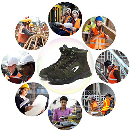 JACKSHIBO Men Women Steel Toe Work Shoes Indestructible Safety Shoes Winter Industrial Construction Slip Resistant Shoe - Image 6