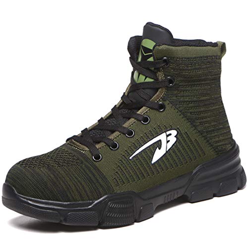 JACKSHIBO Men Women Steel Toe Work Shoes Indestructible Safety Shoes Winter Industrial Construction Slip Resistant Shoe