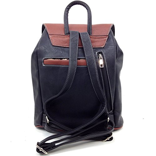 Justin West Trendy Western Rhinestone Leather Conceal Carry Top Handle Backpack Purse - Image 4