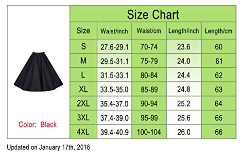 KILLREAL Women's Vintage Knee Length Flare Floral A Line Pleated Skirt - Image 3