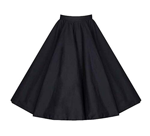 KILLREAL Women's Vintage Knee Length Flare Floral A Line Pleated Skirt