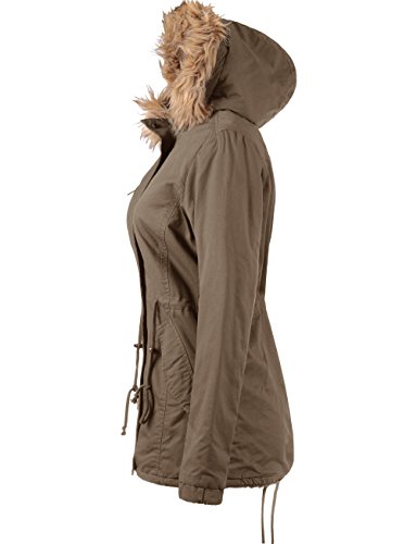 KOOLDO Womens Classic Anorak Jacket with Hood and Waist Drawstring - Image 4