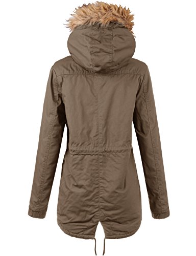 KOOLDO Womens Classic Anorak Jacket with Hood and Waist Drawstring - Image 5