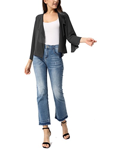 Kate Kasin Women Summer Cardigans Chiffon Loose Kimono Cardigan Capes Bolero Shrug - Image 6