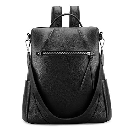 Kattee Backpack Purse Leather Anti-theft Rucksack Shoulder Bag Travel Bag for Women Large Daypack