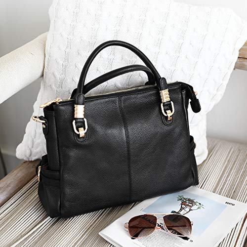 Kattee Women's Genuine Leather Purses and Handbags, Satchel Tote Shoulder Bag - Image 7