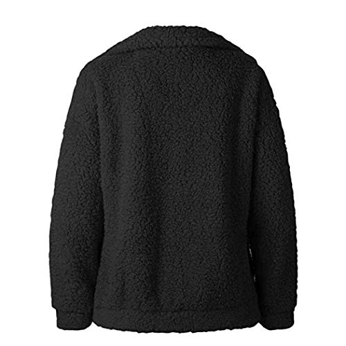 Kiss Me Womens Casual Faux Shearling Jacket Lapel Fleece Fuzzy Jacket Winter Oversized Outwear Jackets Shaggy Coat - Image 7