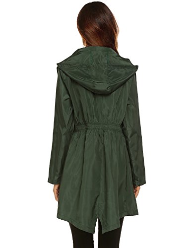Lomon Women Waterproof Lightweight Rain Jacket Active Outdoor Hooded Raincoat - Image 6