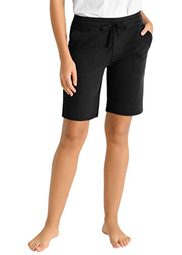 Latuza Women's Cotton Jersey Bermuda Shorts with Pockets