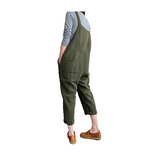 Lghxlxry Women's Casual Wide Leg Bib Overalls Baggy Harem Pants Rompers Jumpsuit with Pockets - Image 3