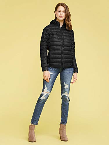 Lock and Love Women's Ultra Light Weight Packable Down Jacket with Removable Hoodie - Image 6